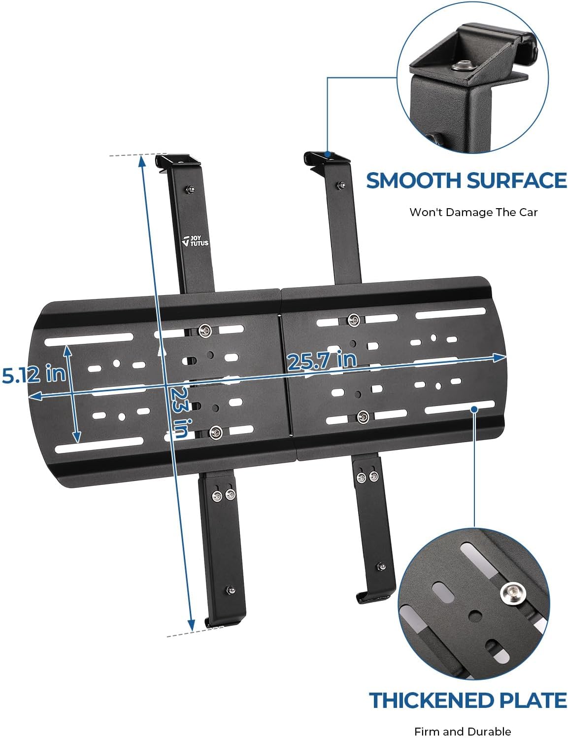 JOYTUTUS Rear Window Storage Molle Panel Kit Compatible with Wrangler JL 2018-2026(Hard Top Only), Wrangler Cargo Bracket for Recovery Traction Boards Gas Can Shovel Mount 1Pc
