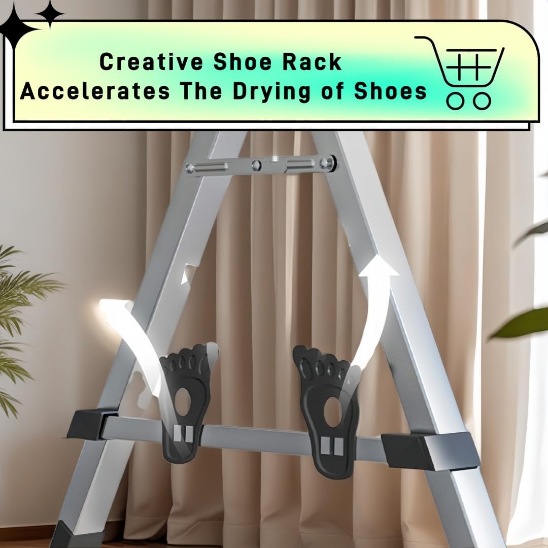 Adjustable 5-Bar Clothes Drying Rack, Foldable Stainless Steel Laundry Stand with Lockable Wheels, Extendable from 59 to 94.5 Inches,for Clothes, Shoes, and Bedding