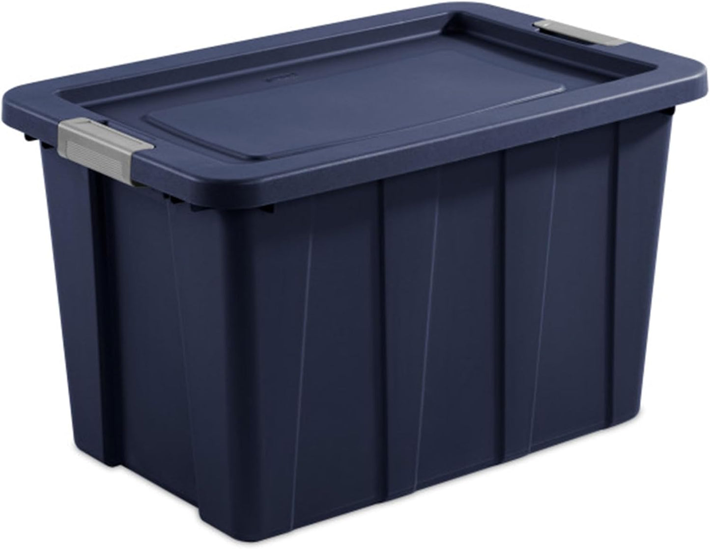 Sterilite 16-Pack Storage Bins with Lids, Heavy Duty Totes, Tuff1, 30 Gallon, Dark Indigo