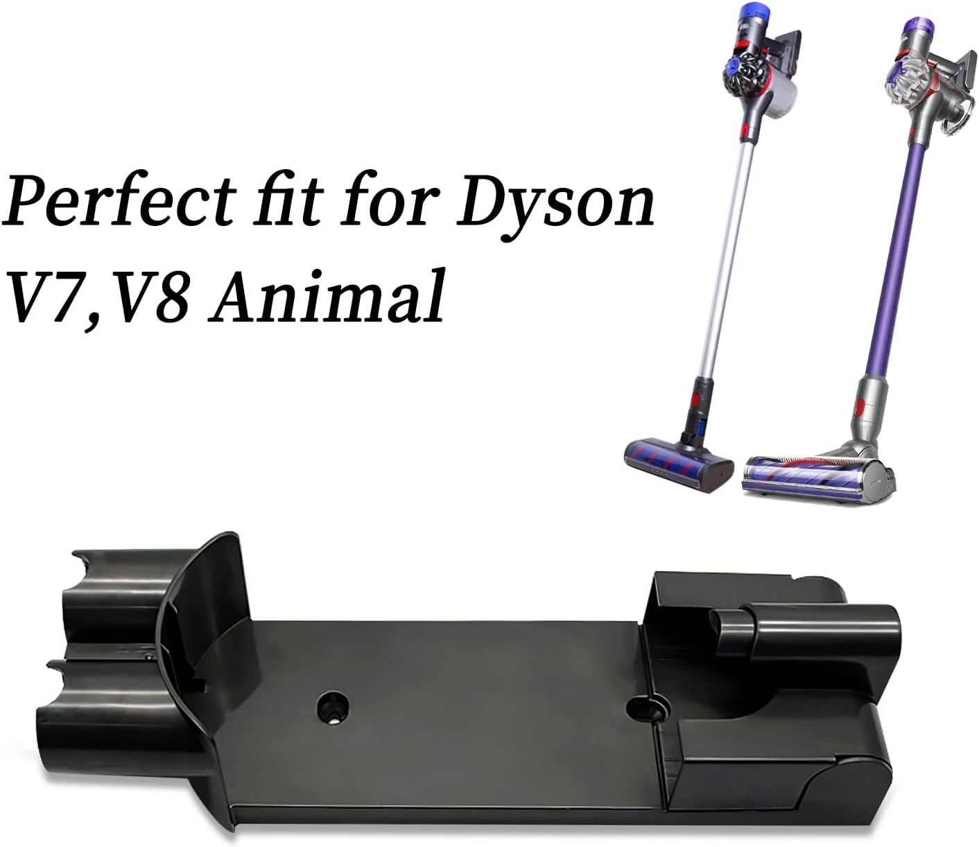 Wall Mount Docking Station for Dyson V7 V8 - Replaces Part 967741-01, Compatible Cord-Free Vacuum Accessories Bracket, Easy Installation
