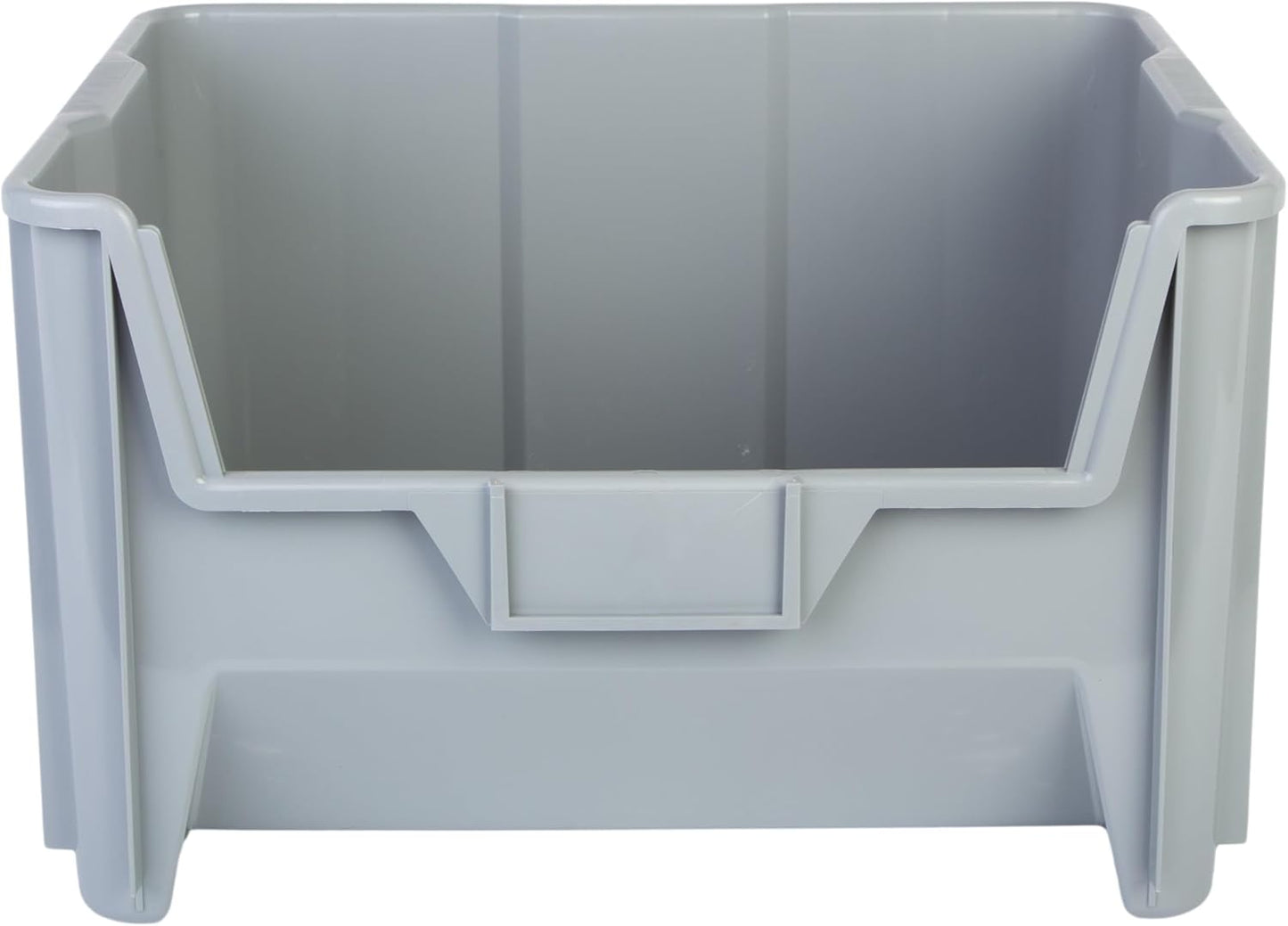Hudson Exchange 20" x 15" x 12.5" (54 Pack) Plastic Giant Stackable Hopper Bin Container, Gray