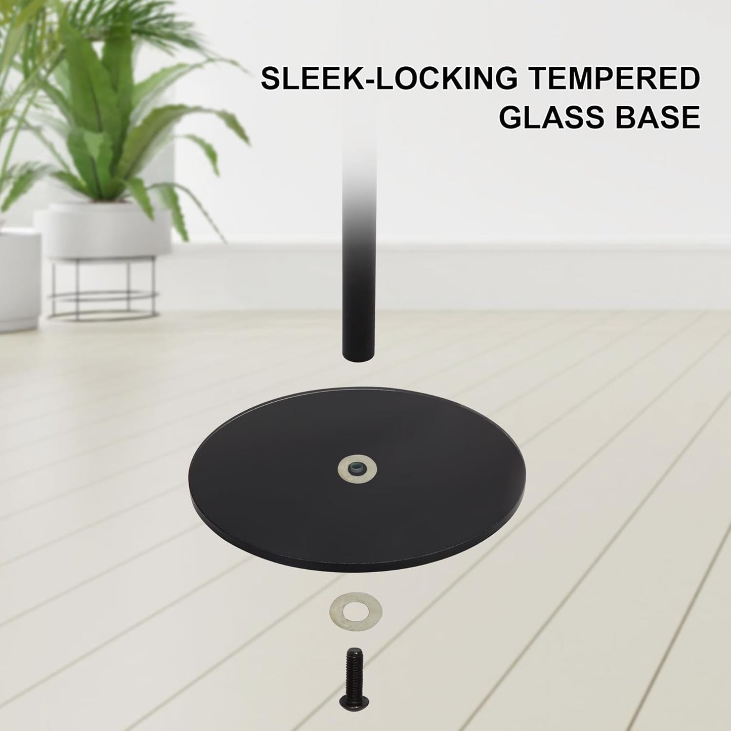New! Hadar- VR Glass Stand Havey Base - HTC Vive Compatible Sensor Stand and Base Station for Vive Sensors or Oculus Rift Constellation (2-Pack), Black