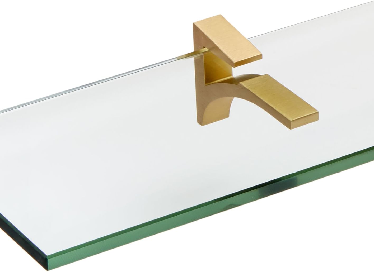 Spancraft Glass C-4.75x24-Brushed Bronze Cardinal Glass Shelf, Brushed Bronze, 4.75" x 24"