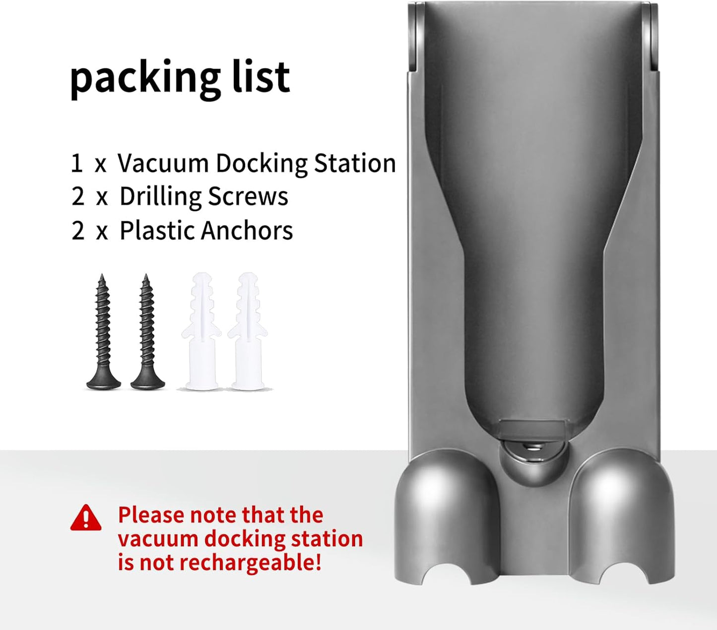 Wall Mount Docking Station Replacement - Compatible with Dyson V11 V15 Vacuum Cleaner Only | Does Not Fit V10 V12 Models