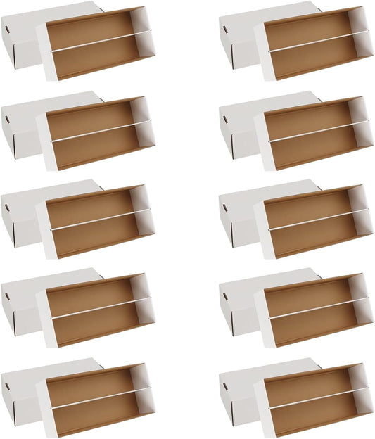 Trading Card Storage Box, 1600 Count Card Storage Boxes, Bulk Cards Storage Box Sports Cards Cases Graded Cardboard Boxes for Basketball Sports Collector (10 Set)