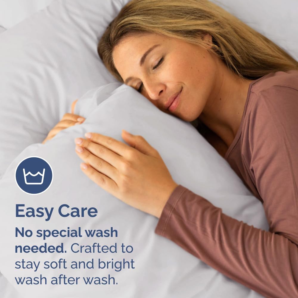 King Pillow Cases - 4 Pack - Super Soft Pillowcase Covers - Envelope Enclosure - Hotel Quality Pillow Protectors - Wrinkle Free, Shrink & Stain Resistant - Machine Washable - 20" x 40" (French Grey)