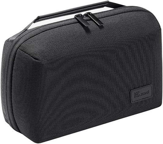 Kaxich Travel Electronics Organizer, Electronics Accessories Bag Portable Cable Organizer Case Waterproof Universal for Adapters Memory Cards, USB Cables (Black)