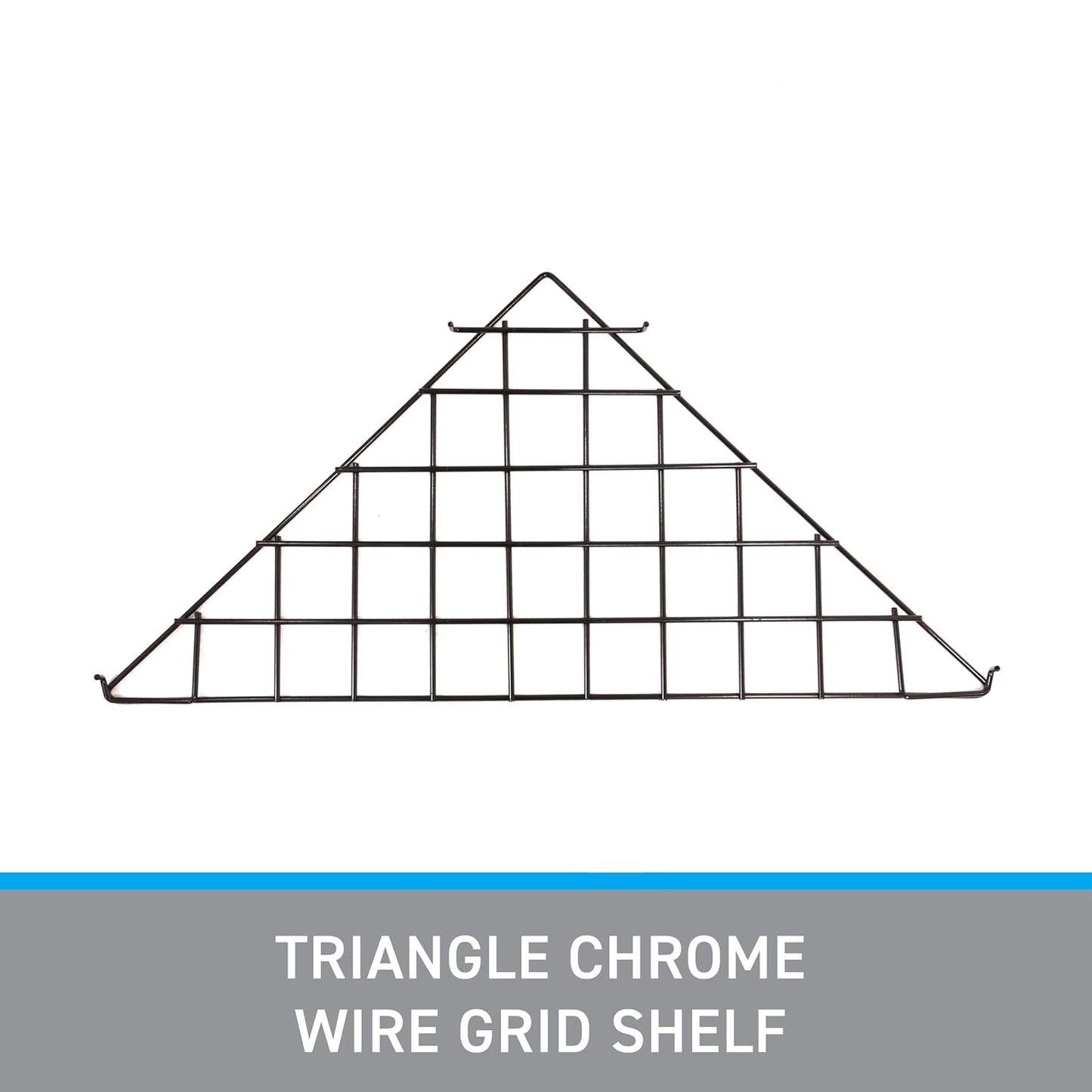 SSWBasics Triangle Black Wire Grid Shelf -- Set of 2