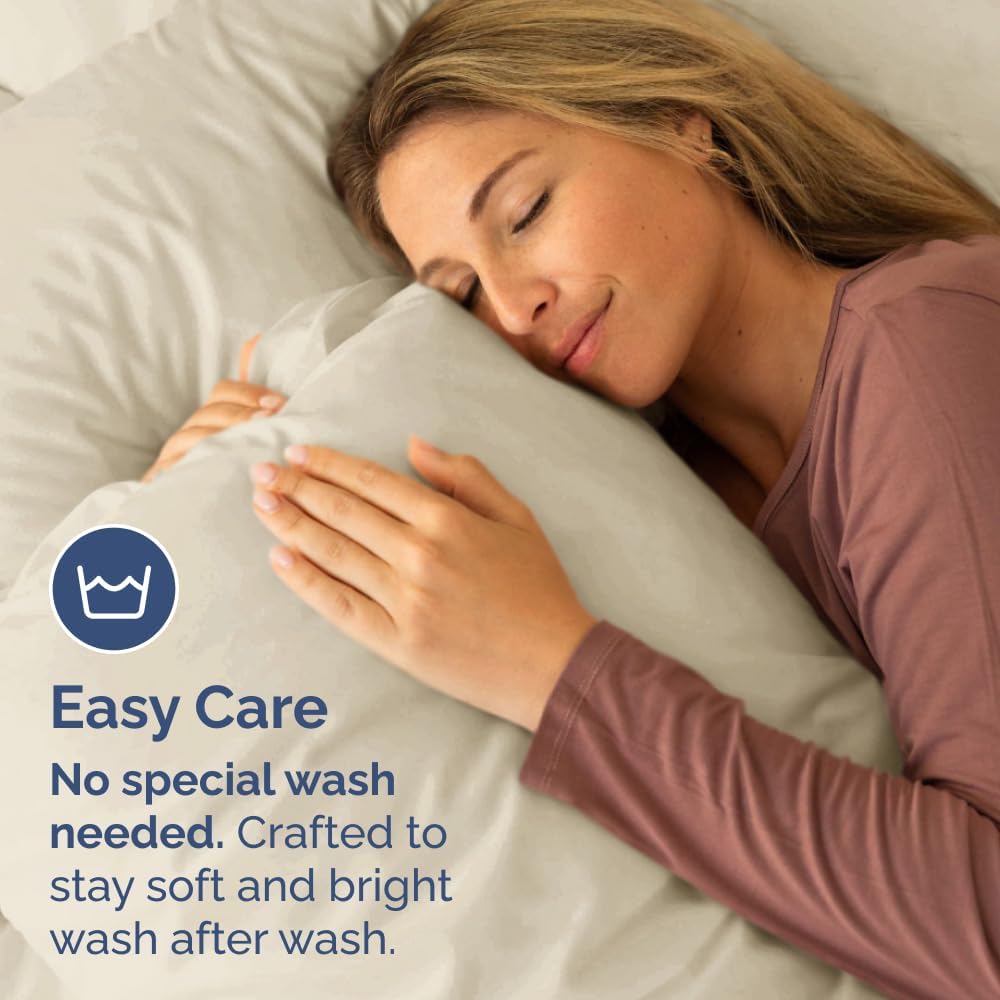 Queen Pillow Cases - 2 Pack - Super Soft Pillowcase Covers - Envelope Enclosure - Hotel Quality Pillow Protectors - Wrinkle Free, Fade, Shrink & Stain Resistant - Machine Washable - 20" x 30" (Wheat)