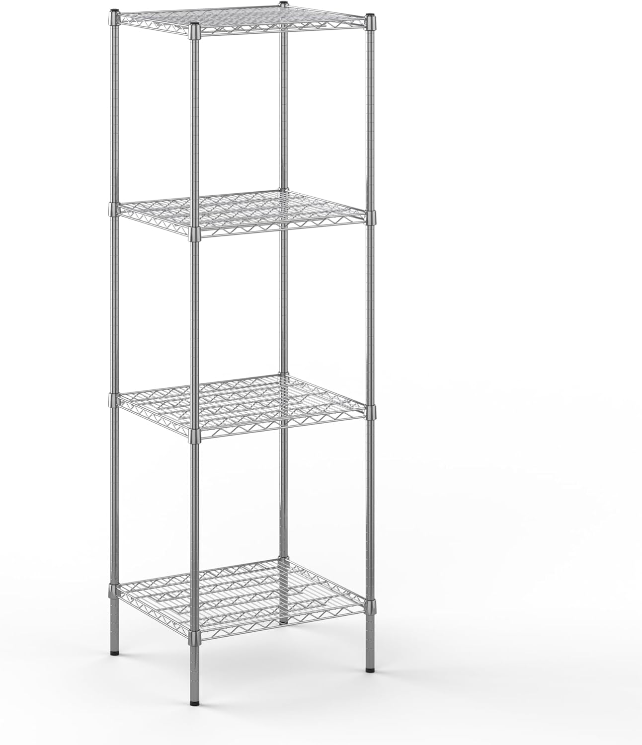 21" Deep x 24" Wide x 74" Height Wire Shelving Kit | 4-Tier | NSF Commercial Storage Rack Unit