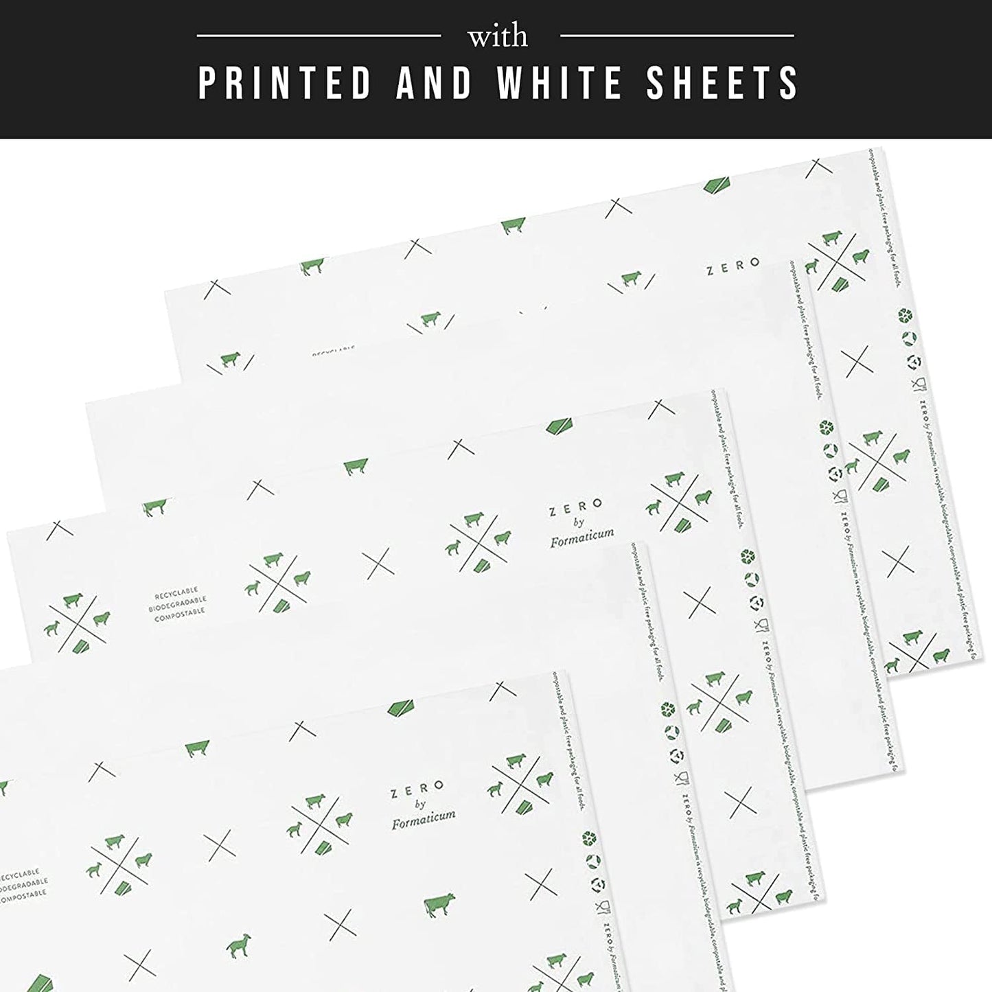 Formaticum 45-Pack Zero Cheese Storage Paper, Compostable, Biodegradable, and Plastic-Free Paper to Keep Cheese and Charcuterie Fresh, Kitchen Organization 9 x 13 Inches
