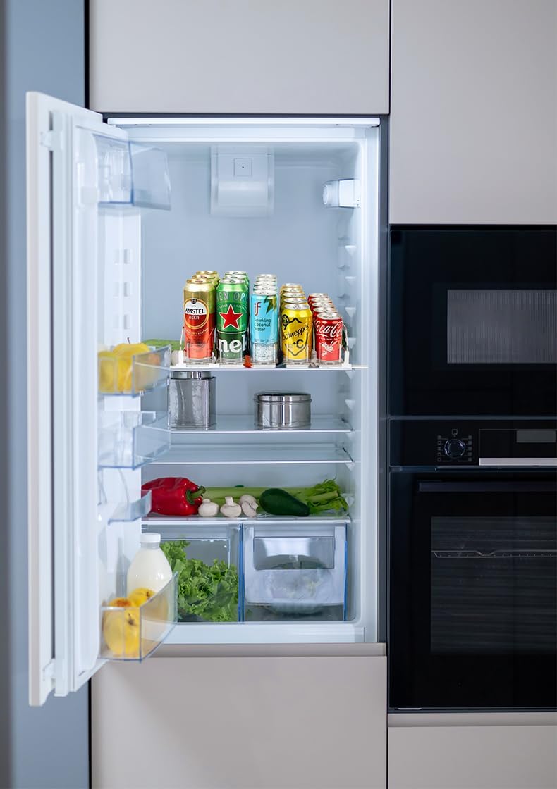 Drink Organizer for Fridge Soda Can Holders Dispenser for Refrigerator Automatic Pusher Glide 6-20oz Beverage Storage 15''D x12.8''W 5 Rows