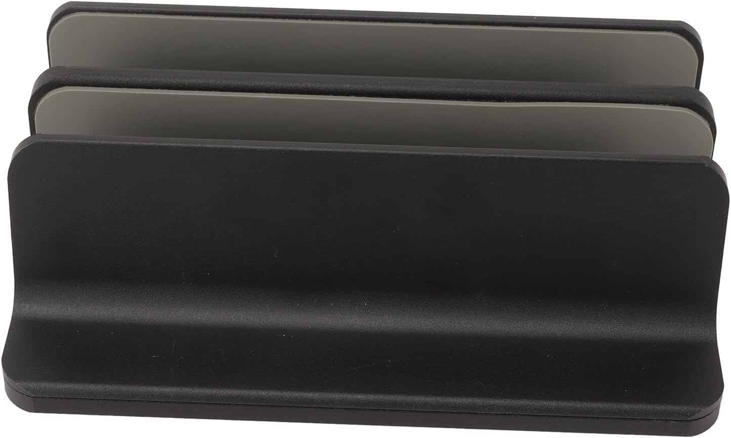 Pssopp Laptop Stand, Aluminum Alloy Vertical Holder with Silicone Protective Pad for Computers and Tablets, Ideal for Home Office and Students