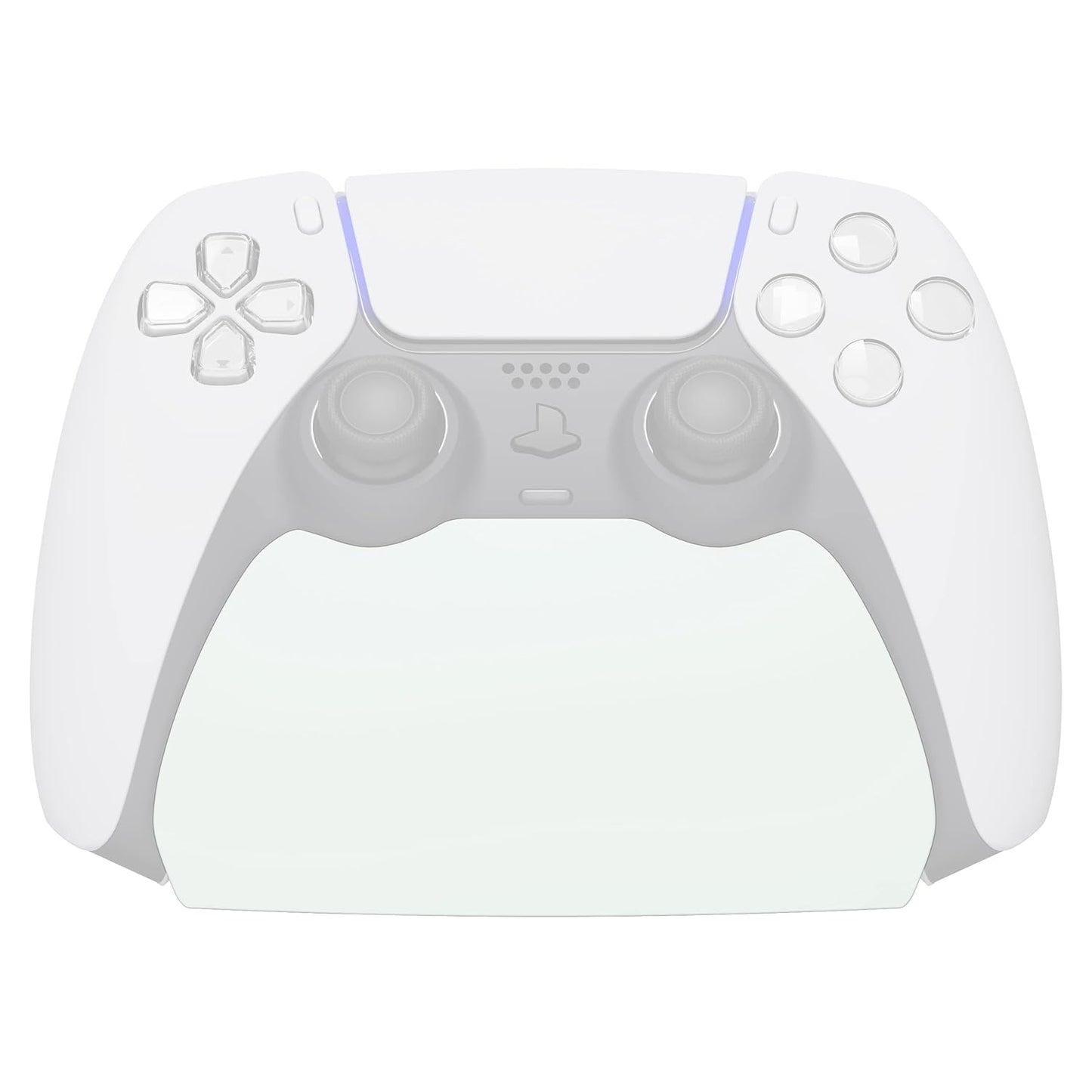 PlayVital White Controller Display Stand for ps5, Gamepad Accessories Desk Holder for ps5 Controller with Rubber Pads