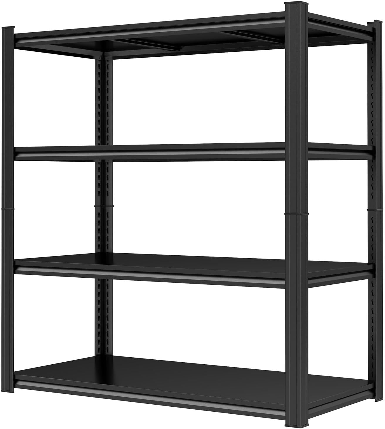 Garage Storage Shelves,5 Tier Shelving Unit, 40 inch Wide, 18” Deep, 78” Tall Organizer Metal Shelf for Basement/Laundry/Pantry Heavy Duty, Adjustable,Easy to Install (4Tier-(39.4"x11.8"x63"))