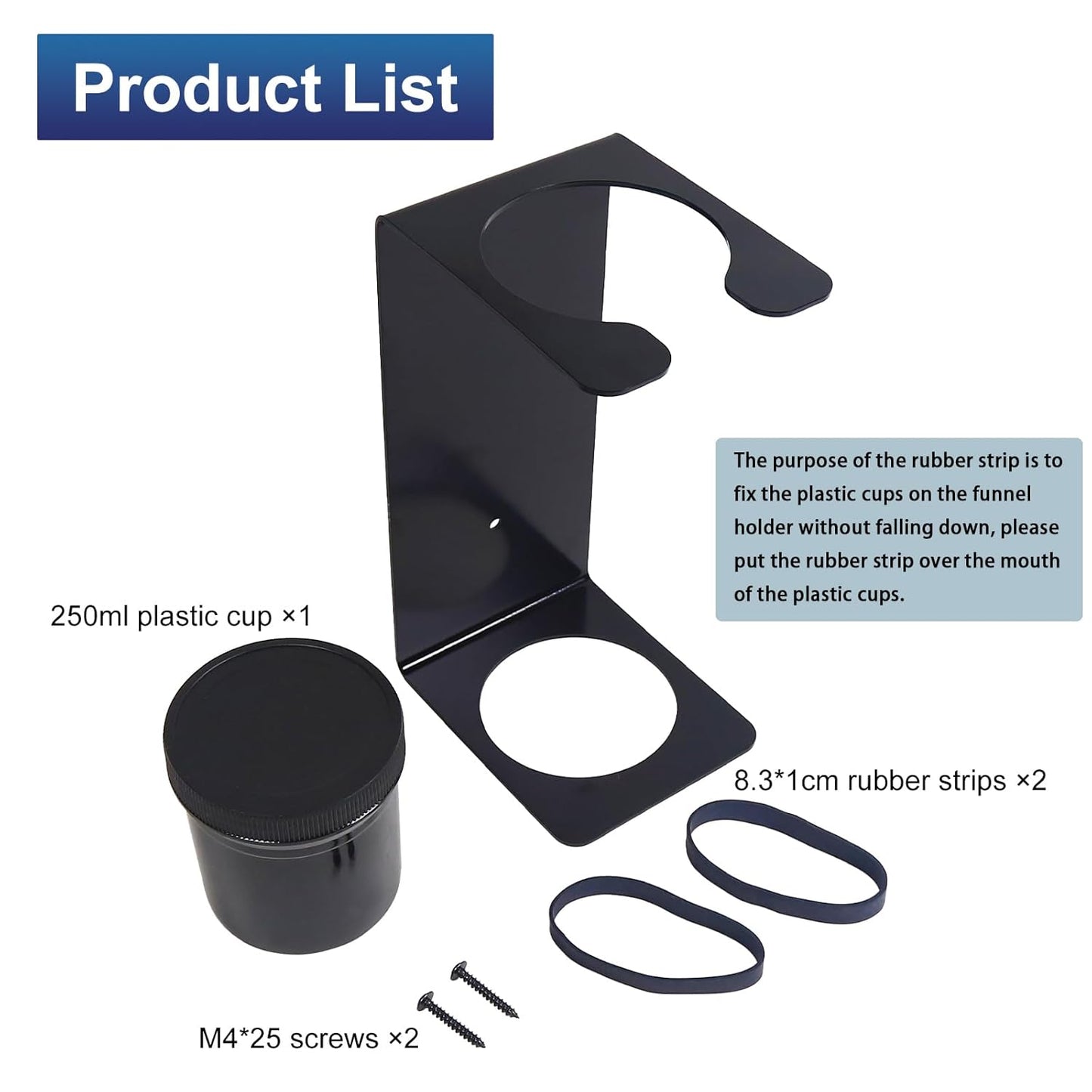 Oil Funnel Holder Storage Rack Funnel Buddy Storage Wall Mount Fluid Holder