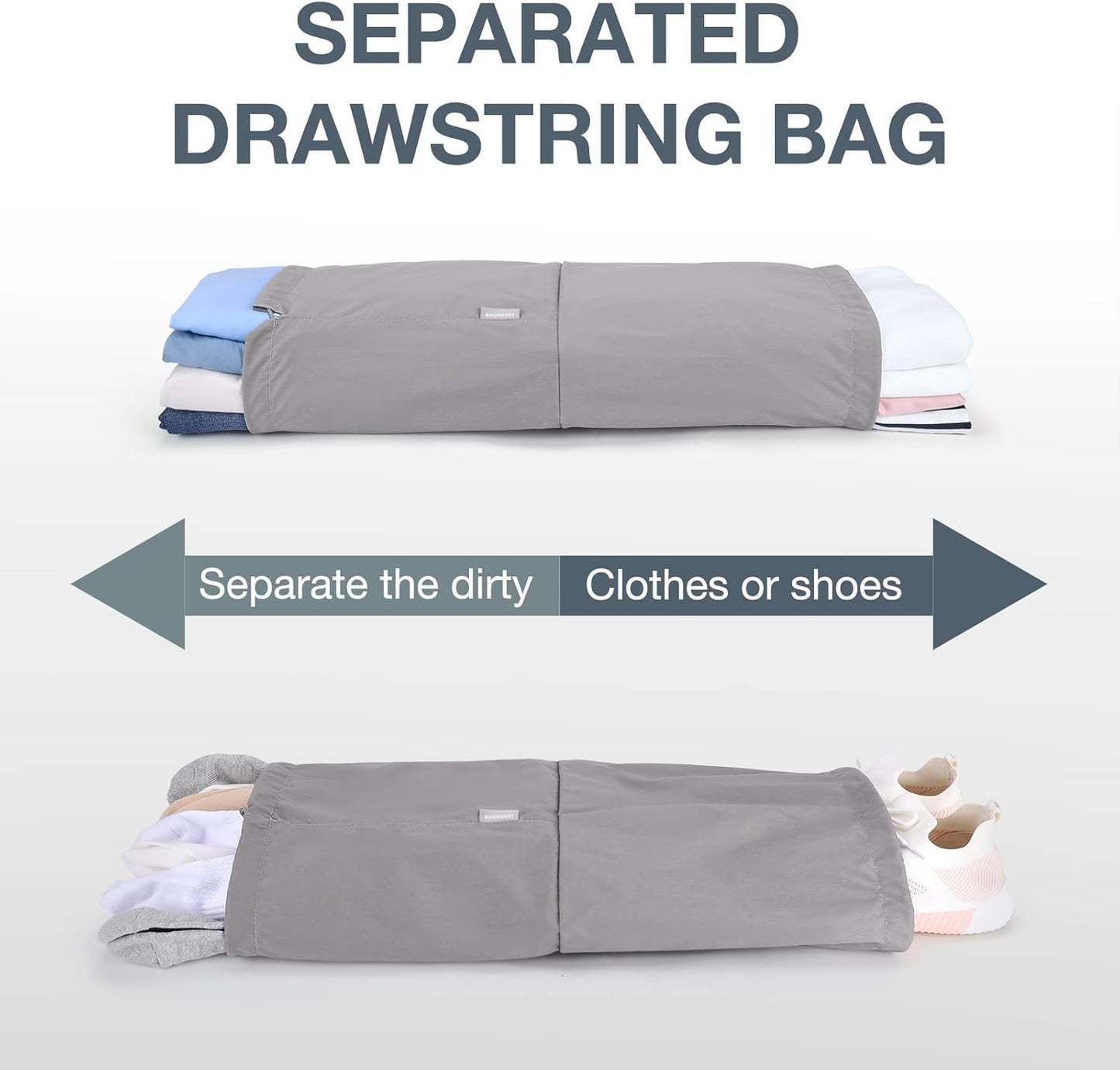 BAGSMART 6 Set /4 Set/2 Set Compression Packing Cubes for Travel, Lightweight Luggage Organizer Bags, Durable Space Saver Bags Travel Essentials