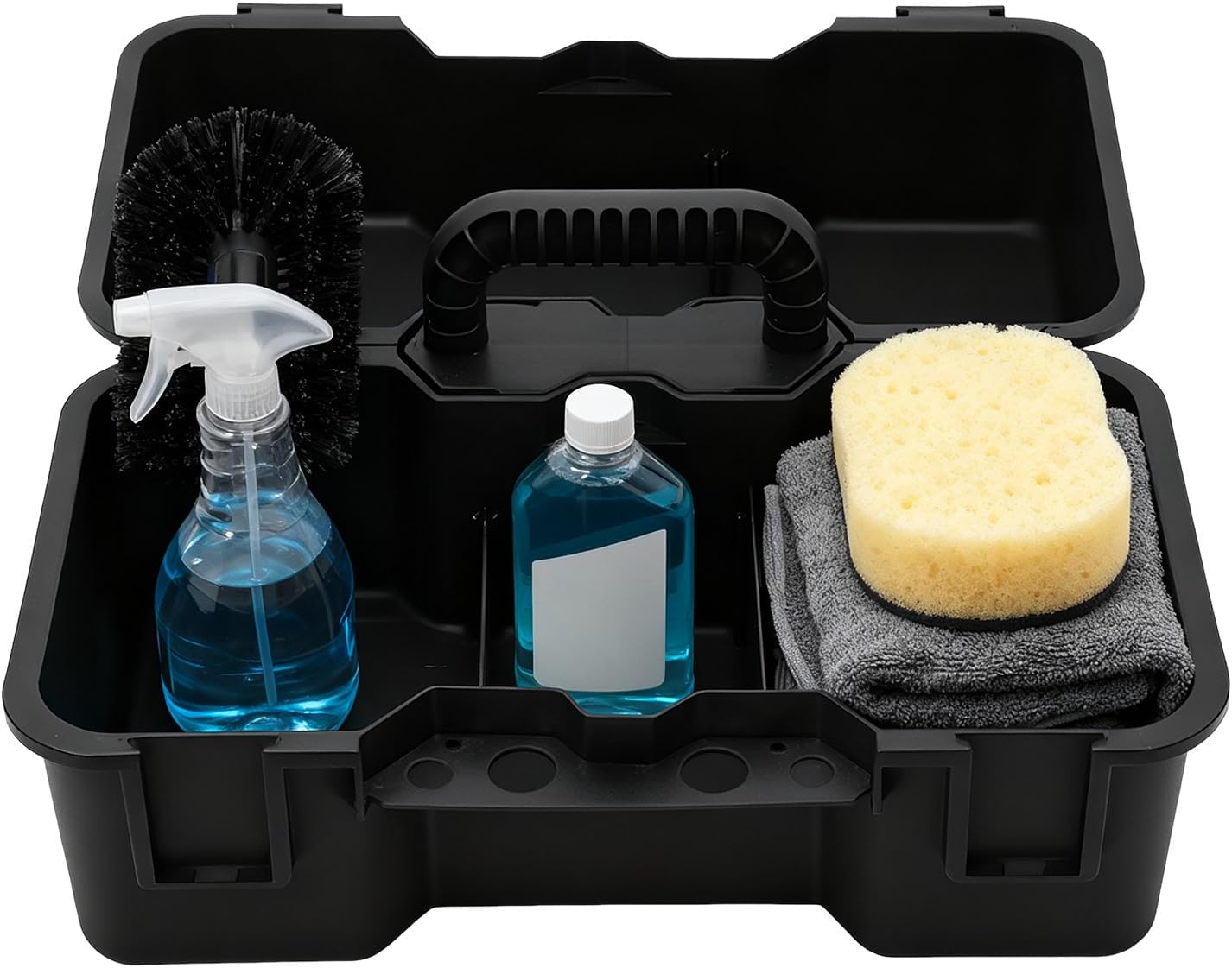 Cleaning Basket With Handle | Portable Multi-Purpose Caddy Lightweight Sturdy For Easy Transport | Ideal Supplies, Bathroom, Dorm, Garden, Car & Laundry