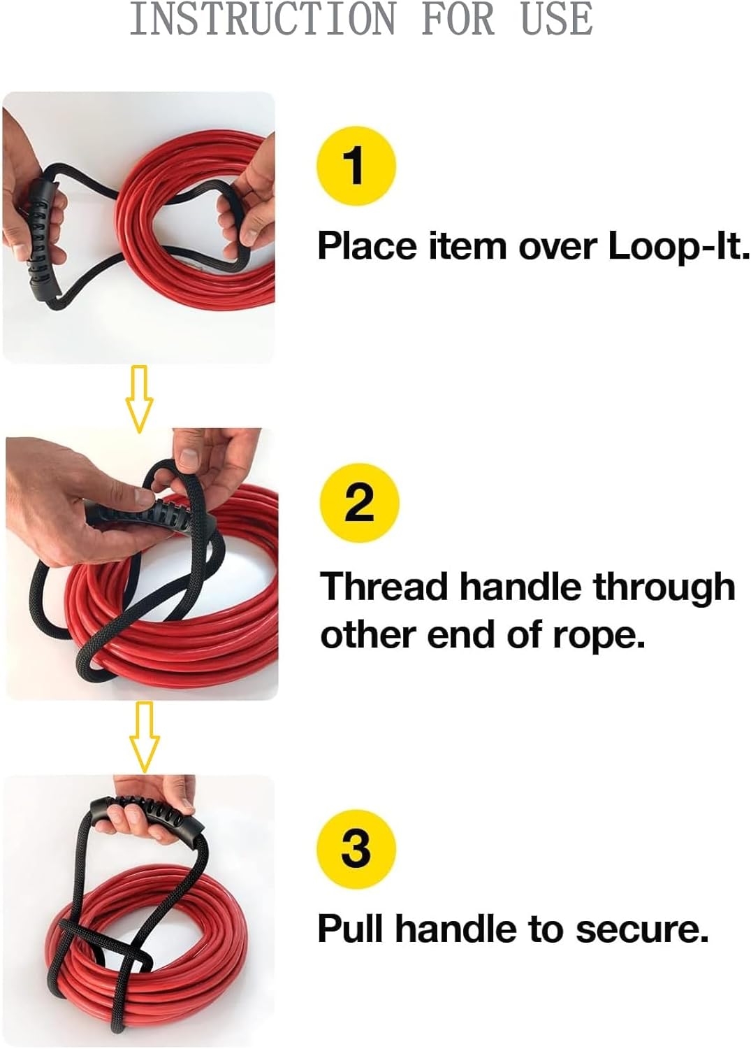 Extension Cord Storage Straps,2 Pack 16 inch Portable with Carrying Handle fit Vacuum Hose Holder, Shop Storage,Water Hose Organizer for your Home, Garage