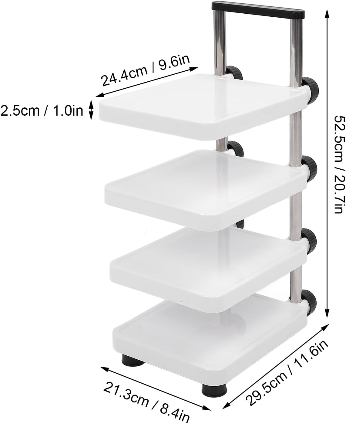 Multifunctional Pan Pot Rack, Pots and Pans Organizer,Cabinet pots and pan organizer,4 Tier Adjustable Pan Organzier Rack Space Saving Kitchen Storage