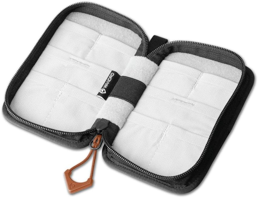 WANDRD Memory Card Case - Durable SD, Micro SD Card Holder for Creators | Camera Accessories & Electronics Organizer for Travel (Sedona Orange)