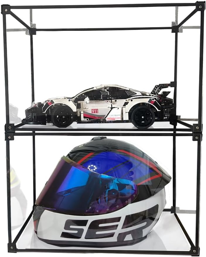 Motorcycle Helmet Storage Rack,Helmet Organize Display Cabinet for Football Helmet, Bike Helmet, Baseball Helmet