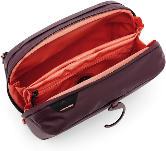 Peak Design Wash Pouch, Eclipse, Weatherproof Travel Toiletry Bag, Upright or Hanging Kit with Pockets, Magnetic Toothbrush Pocket, Wide UltraZip Opening, Toiletry Bag for Men and Women