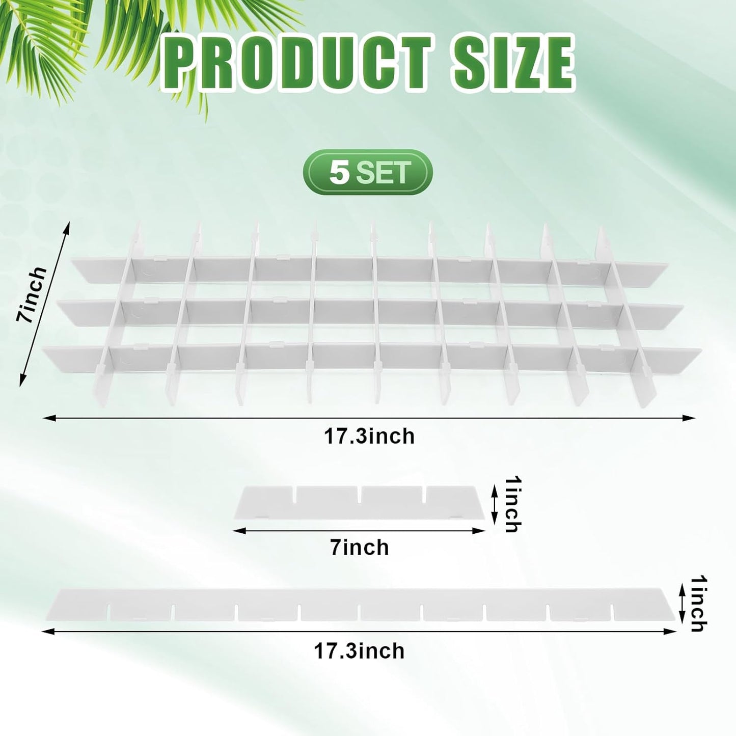 5 Sets Freeze Dryer Tray Dividers, Compatible with Harvest Right Freeze Dryer, Candy Tray Dividers Accessories(Medium,White)