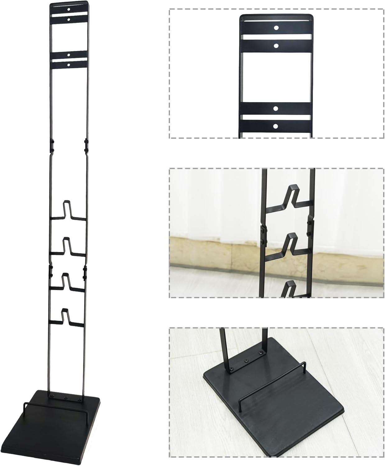 Vacuum Stand for Dyson,Vacuum Accessories Stable Metal Storage Bracket Holder for Dyson Handheld V15 V11 V10 V8 V7 V6 Cordless,DC30 DC31 DC34 DC35 DC58 DC59 DC62 DC74(Black) …