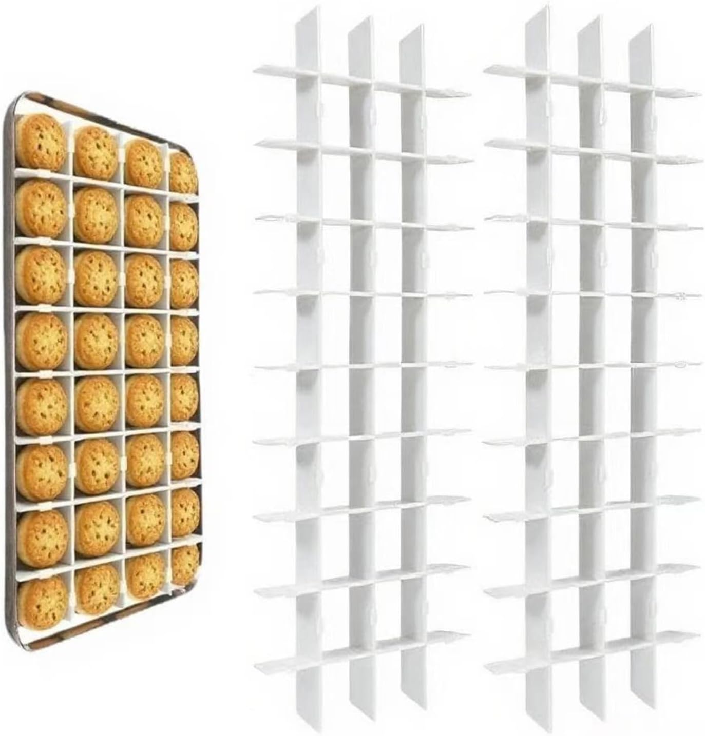 2 Sets Freeze Dryer Tray Dividers Medium, Freeze Dryer Accessories for Harvest Right, Non-Stick Dividers for Fruits, Vegetables, Meals (White)