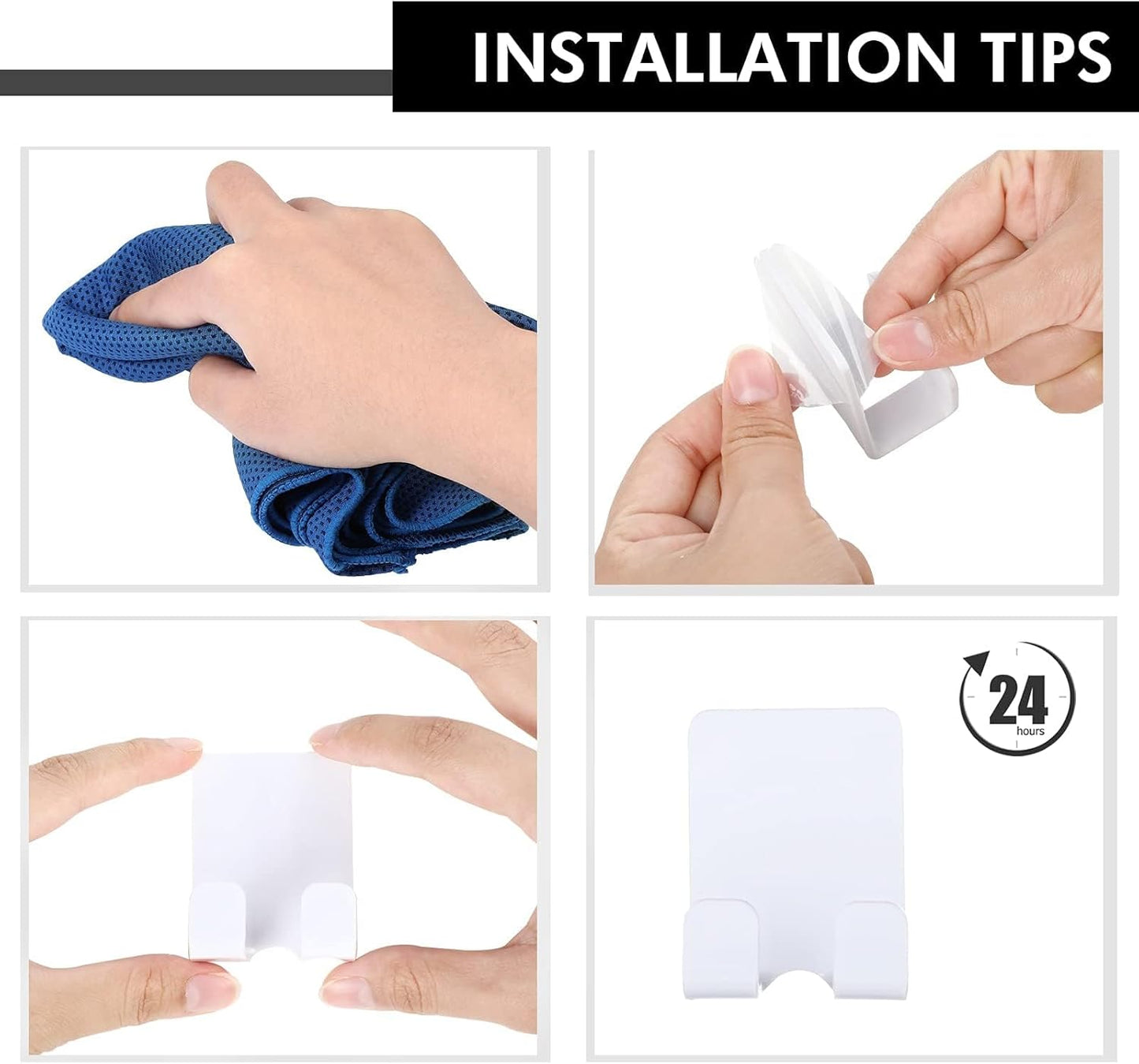 Razor Holder Hooks Shower Hook with Acrylic Adhesive for Razor Bathroom Kitchen Organizer for Razor Plug Towelrazor Hooks (Acrylic Razor holder-2pcs White)