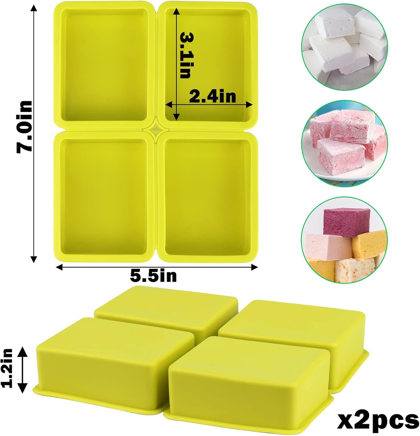 Freeze Dryer Tray Dividers Silicone - Rectangle Freeze Dryer Accessories for Dairy, Eggs, Ice Cream, Paste Food