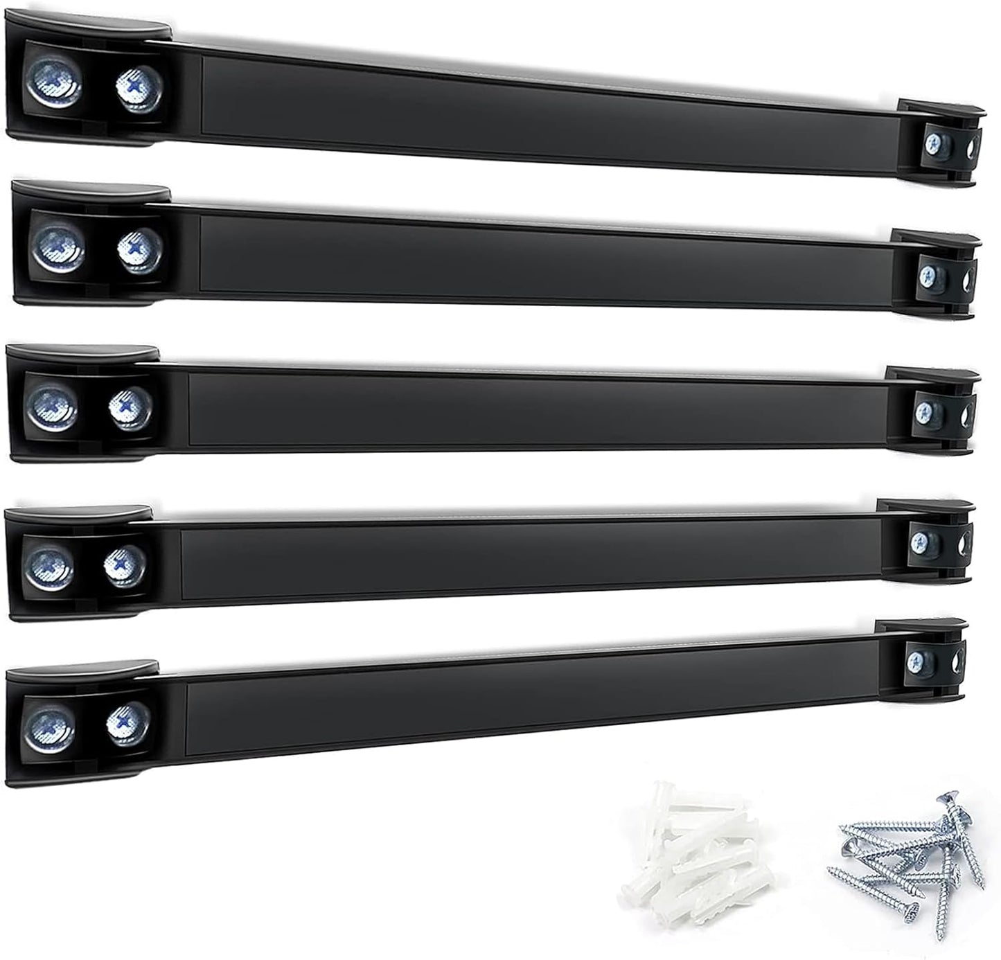 DGSL Magnetic Tool Holder Strip 5 Pack, 12 In Heavy Duty Tool Organizer Magnetic Strip, Tool Magnet Bar For Garage Tool Organization