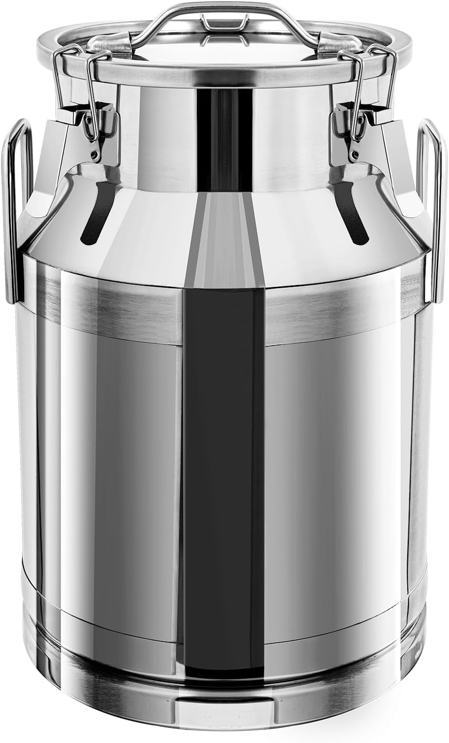 30L / 7.95Gallon Transport Cans Stainless Steel Milk Can Milk Bucket Wine Pail Bucket Milk Can Tote Jug with Sealed Lid Heavy Duty Wine Pail Liquid Storage
