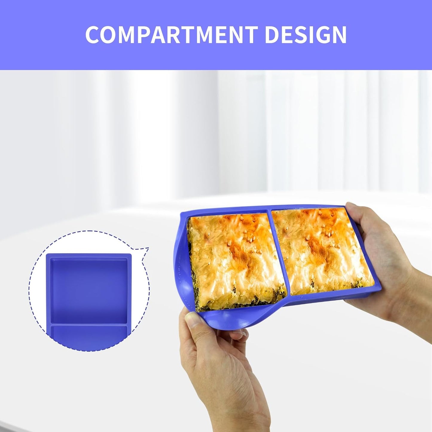 4 Pcs Silicone Tray Dividers for Harvest Right Freeze Dryer,Silicone Food Molds for Harvest right freeze dryer accessories，Reusable Dryer Food Freezer Trays (Purple,Mixing cavity)