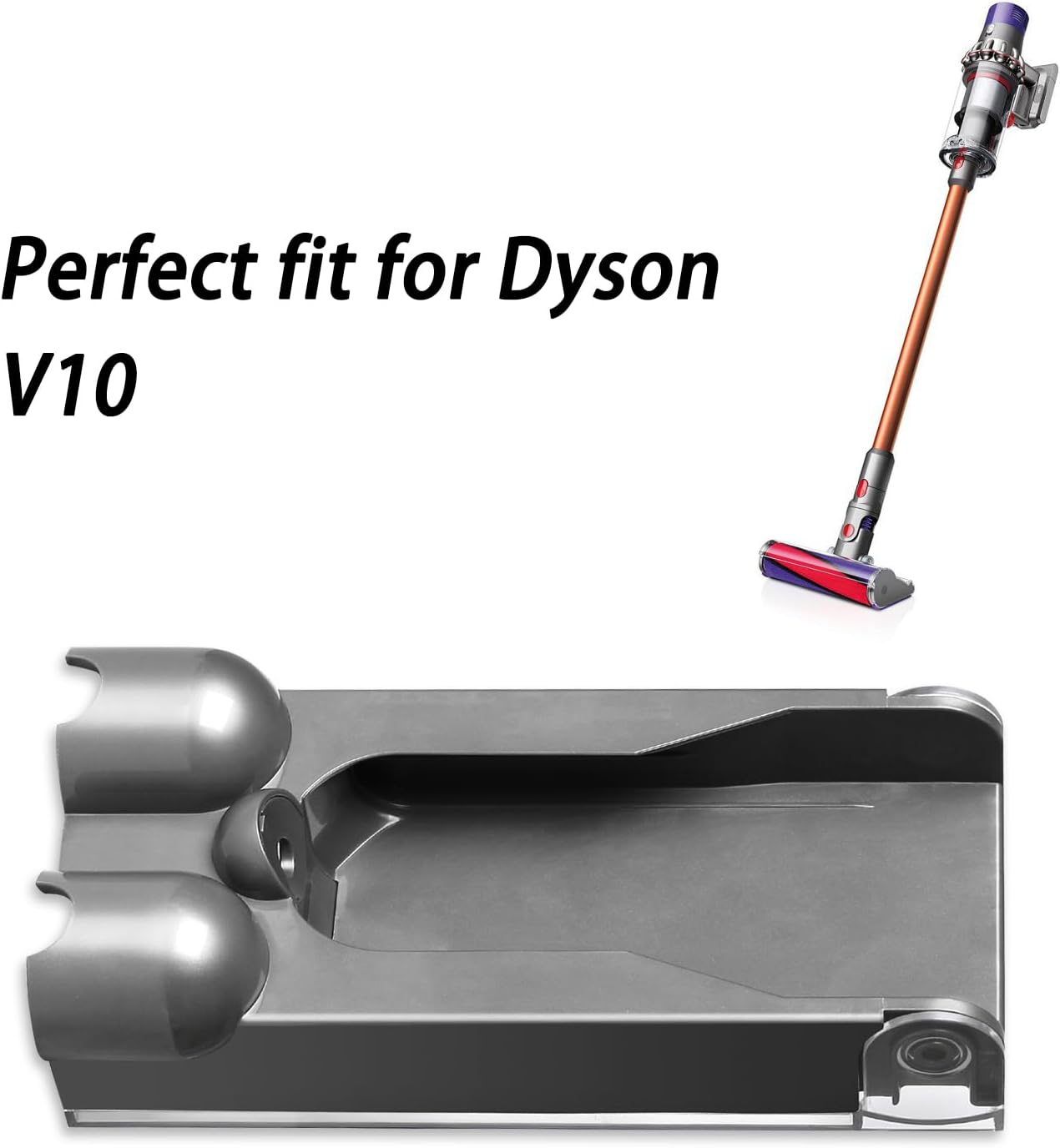 keluke Wall Mounted Docking Station Bracket for V10 Cordless Vacuum Cleaners | Compatible with Part No. 969042-01 | Not Compatible with Dyson V11