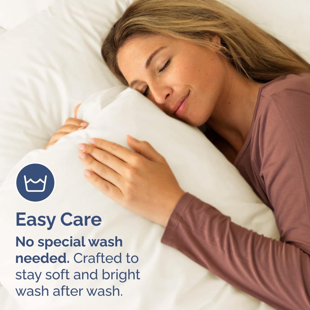 Queen Pillow Cases - 4 Pack - Super Soft Pillowcase Covers - Envelope Enclosure - Hotel Quality Pillow Protectors - Wrinkle Free, Shrink & Stain Resistant - Machine Washable - 20" x 30" (Off White)