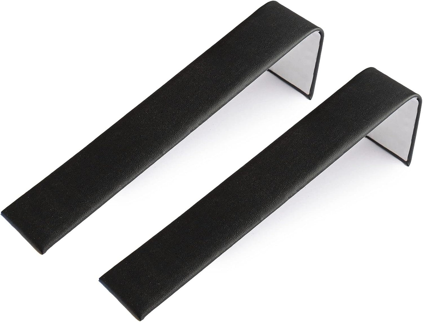 Novel Box 2 Pack Bracelet/Watch Ramp Black Leatherette 2x8.25x2 Inches - Slim and Sleek Ramps for Jewelry Display - Bracelet Holder Organizer Stand for Wedding, Selling & Personal Use