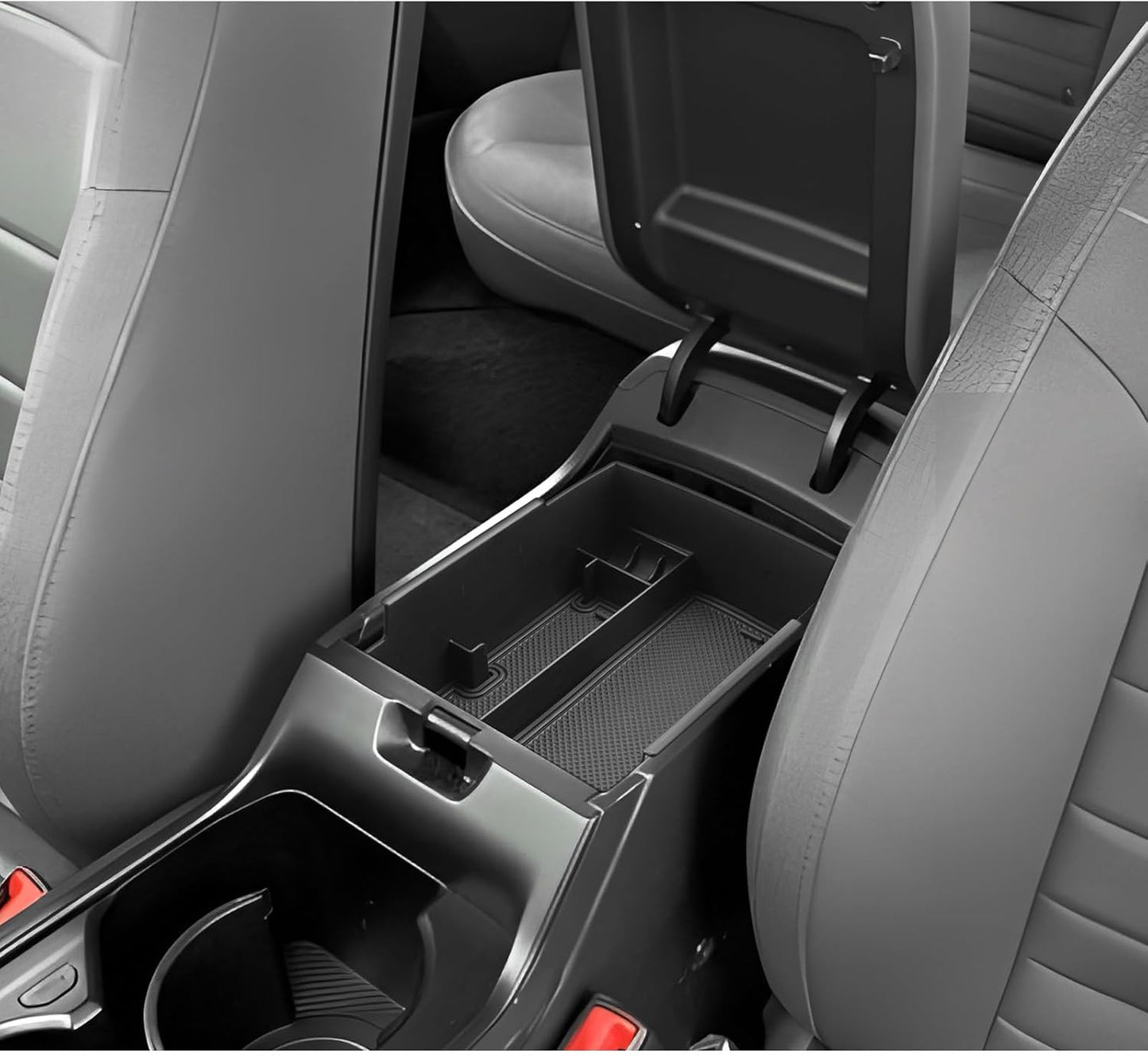LUWU 2025 K4 KIA Center Console Organizer Compatible with 2025 Kia K4 LX/LXS/EX/GT-Line/GT-Line Turbo Accessories Armrest Console Organizer Armrest Insert Tray 2025 Kia K4 Black-Trim