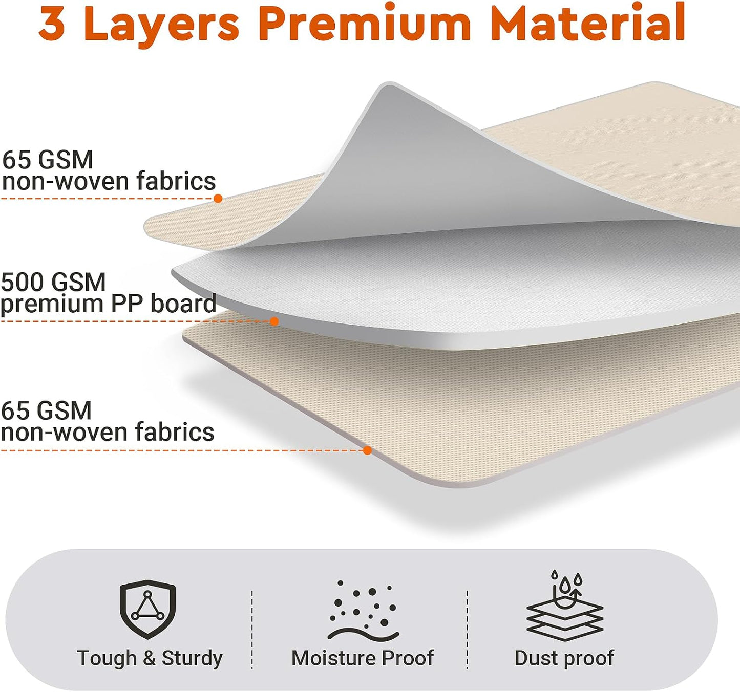 4 Pack Bed Sheet Closet Organizers and Storage,Sturdy Foldable Storage Containers with Window and Label,Storage and Organization for Bedding Sheets,Duvet Covers,Blankets (Beige)