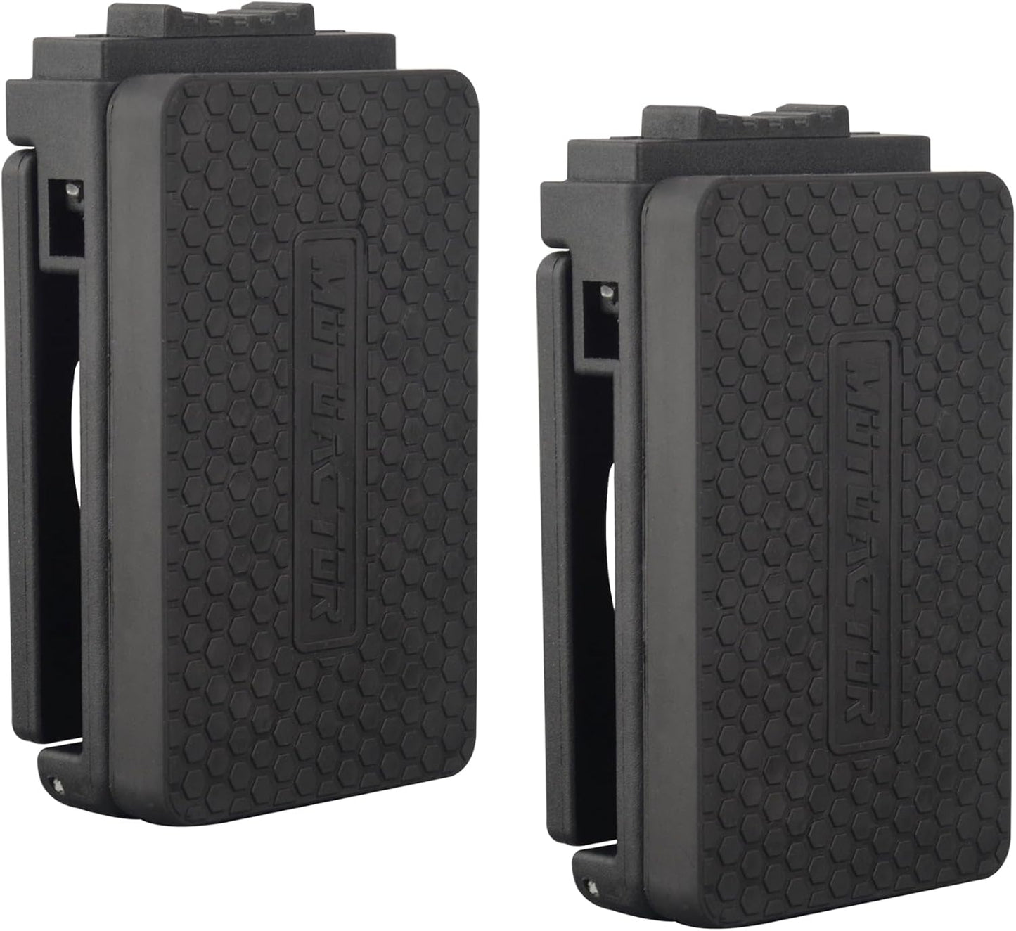 MUTUACTOR Magnetic Belt Clip Heav Duty, 2PCS Super Strong Tool Belt Tool Holster,Anti-Slip Rubber Coated Magnetic Belt Clip for Organizing Screwdrivers Hammers Wrenchs
