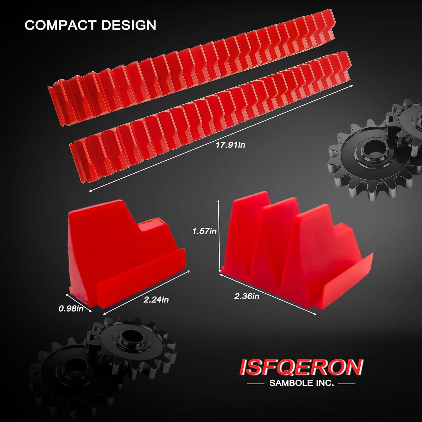 46PC Red Magnetic Wrench Organizers Set for Tool Storage - Modular Wrench Holders with Metric & SAE Labeled Slots, Extra Strength Magnet Base - Workshop & Home Toolbox Organization Gift