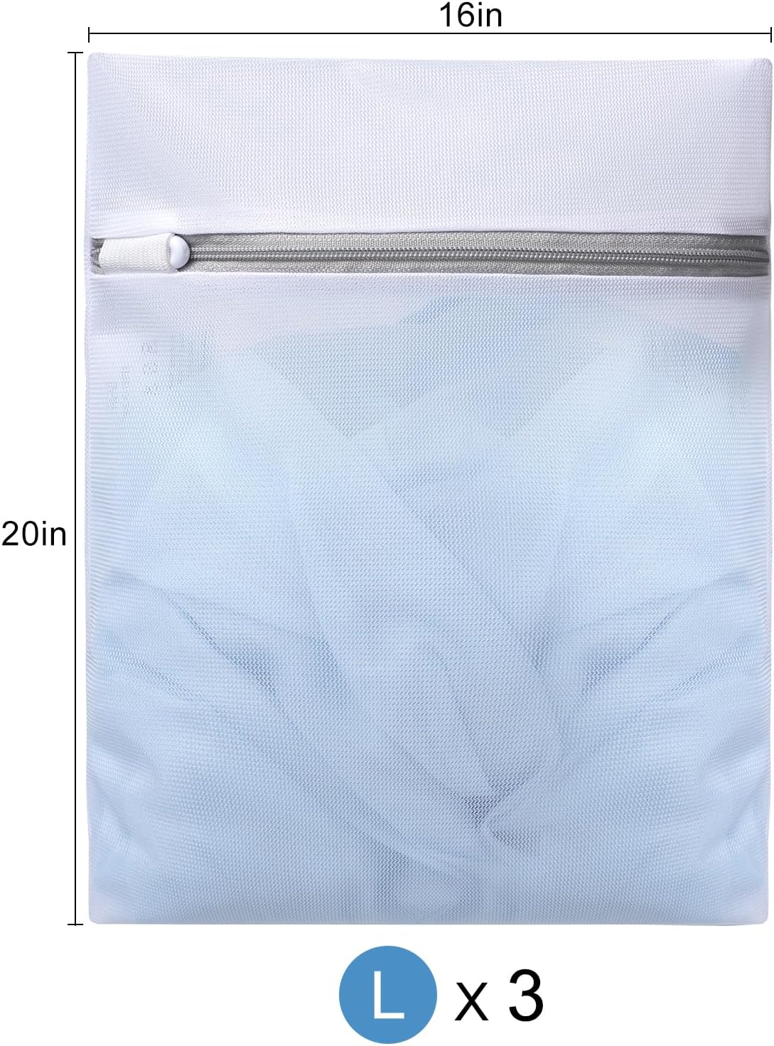 BAGAIL Laundry Bags Mesh Wash Bag for Intimates Lingerie and Delicates (3L)