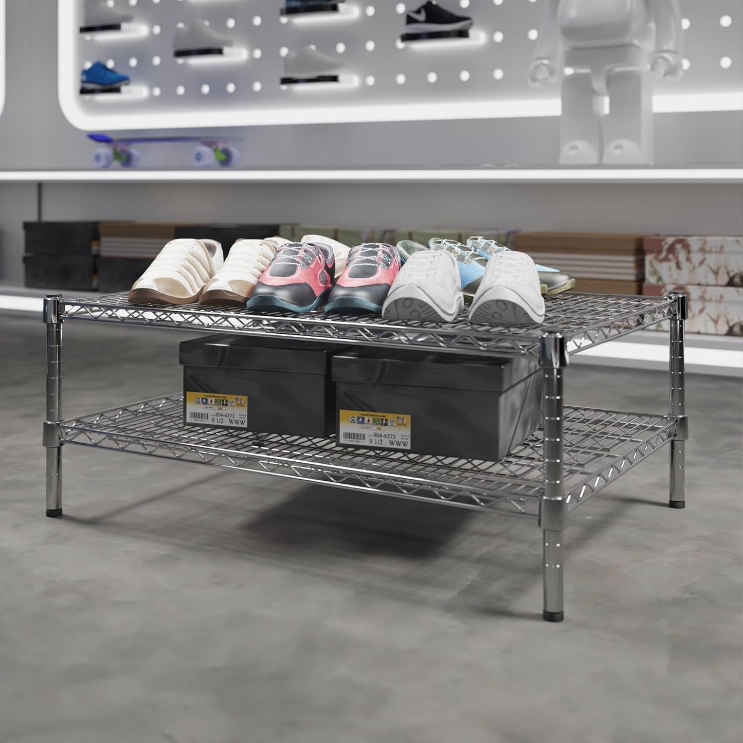 24" Deep x 36" Wide x 14" Height Wire Shelving Kit | 2-Tier | NSF Commercial Storage Rack Unit