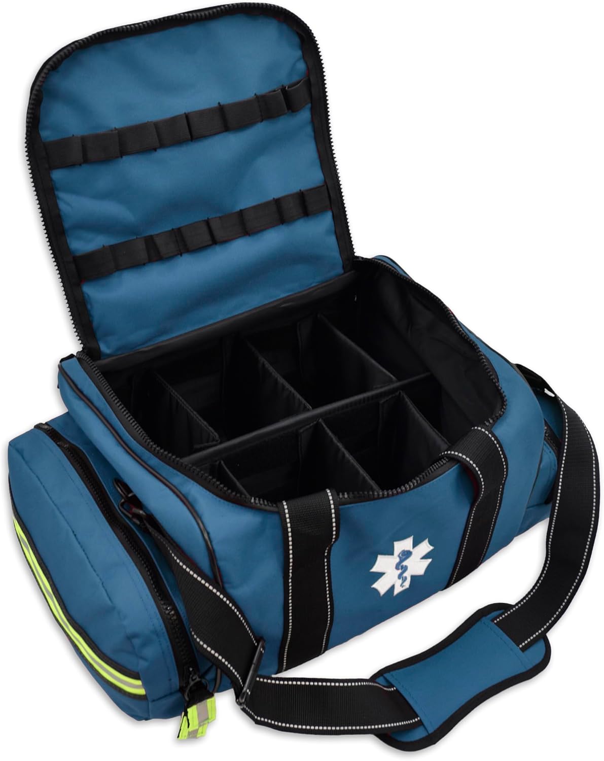 Lightning X Customizable Large EMT Medic First Responder EMS Trauma Jump Bag w/Embroidered Name - BLUE