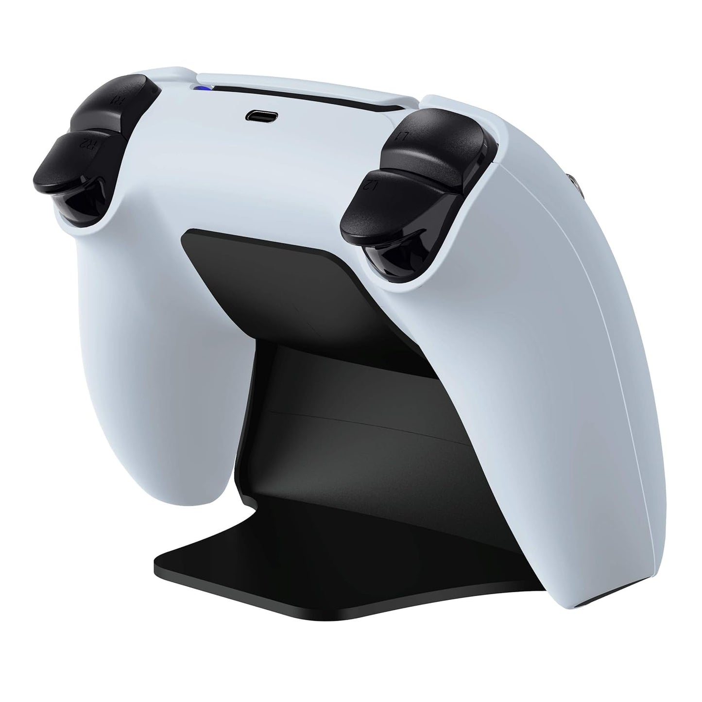 PlayVital 2 Pack Controller Display Stand for ps5, Gamepad Stand Desk Holder for ps5 Controller Accessories with Rubber Pads, Solid Black