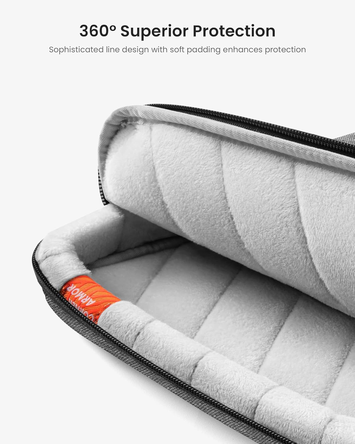 tomtoc 360 Protective Laptop Sleeve for 2025 14-inch MacBook Pro M5/M4/M3/M2 Pro/Max A3434 A3401 2025-2021, 13.5-14.4 Inch Surface Laptop 7/6/5/Studio 2/1, Water-Resistant Carrying Case