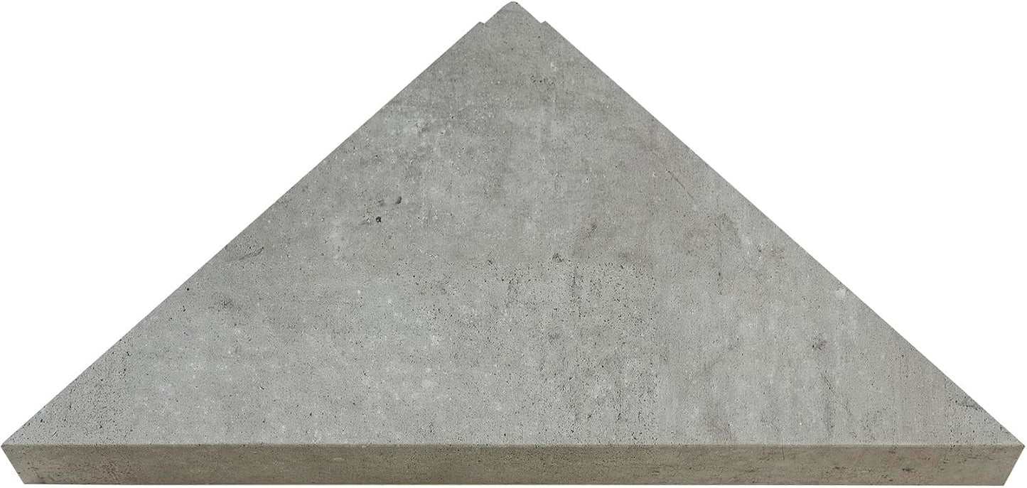 Palisade Vinyl Waterproof Corner Shower Shelf in Frost Nickel