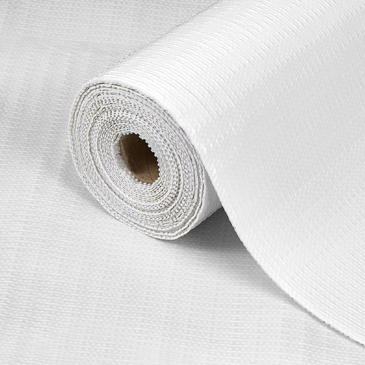 Drawer Shelf Liner for Kitchen Cabinets, Non Adhesive Slip Resistant Shelf Paper Easy to Clean, Strong Grip Thickened Waterproof Washable Mats for Pantry Shelves Cupboard Dresser(White, 17 in x 40 FT)