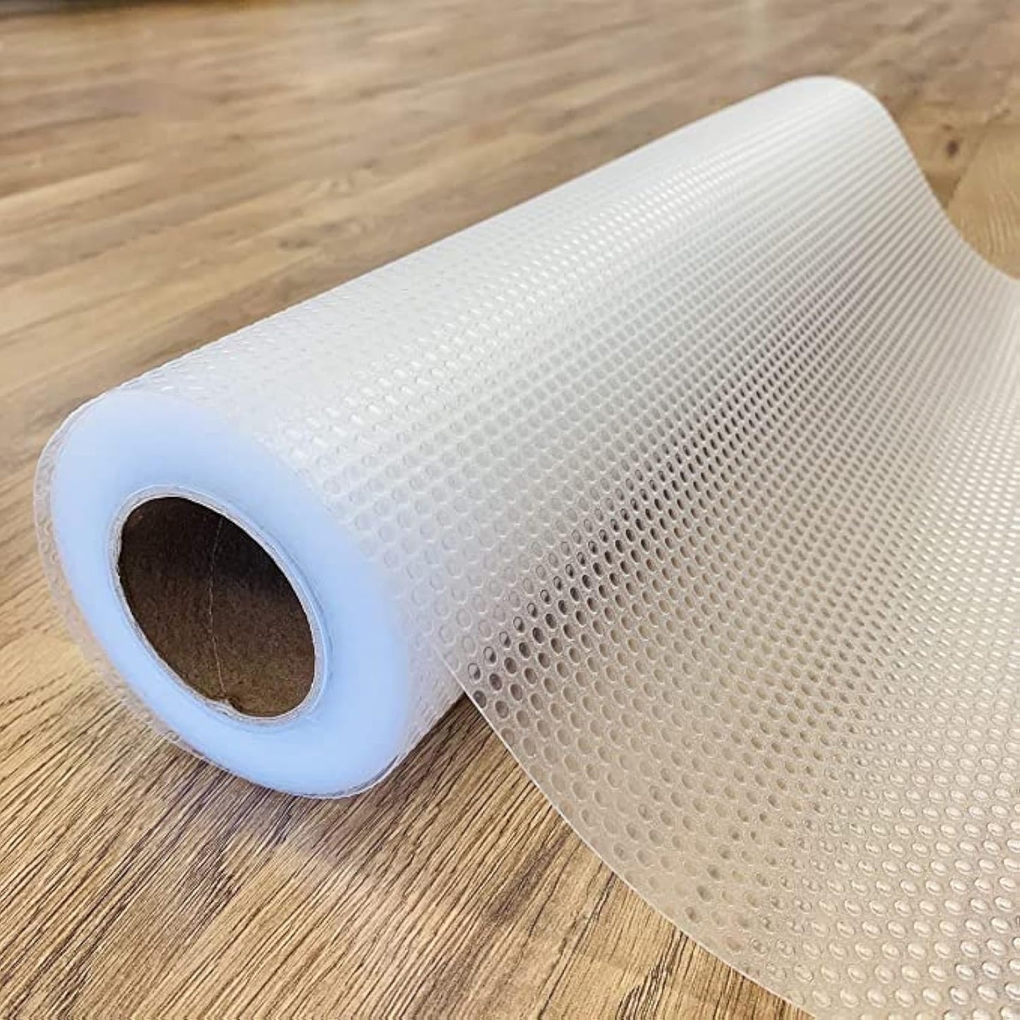 EVALAND Shelf Liners for Kitchen Cabinets Non-Adhesive 19.6" x 33 FT Clear Drawer Liner Non Slip, Washable Cabinet Liner, Waterproof Shelf Liners for Cabinets, Refrigerator Bathroom Pantry Cabinet Mat